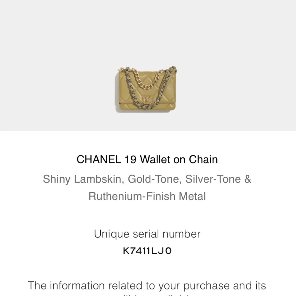 CHANEL Gold-Tone Wallet on Chain